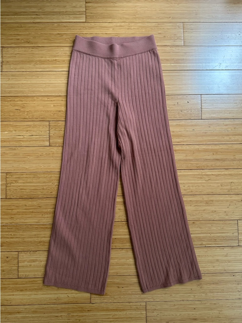 Abercrombie & Fitch Ribbed Knit 2 Piece Lounge Set XS Mauve Brown - Picture 4 of 16